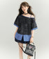 Layered Collar Contrast Top
